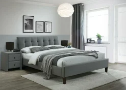 Łóżko Samur 2 160 tkanina popiel