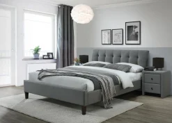 Łóżko Samur 2 160 tkanina popiel