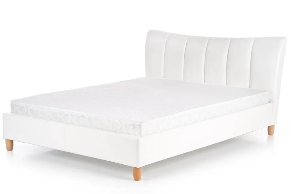 Łóżko Sany tapicerowane biały