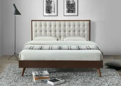 Łóżko Solo beżowy / orzech