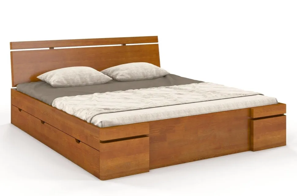 Łóżko sosnowe Sparta Maxi & 4 szuflady 2
