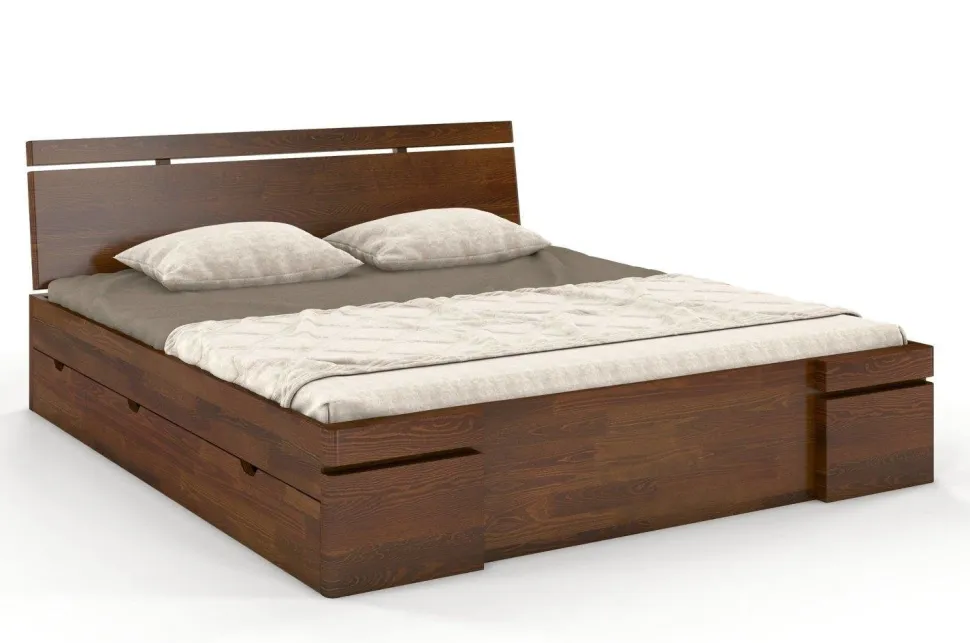 Łóżko sosnowe Sparta Maxi & 4 szuflady 2