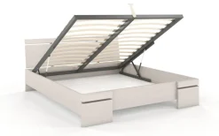 Łóżko sosnowe Sparta Maxi ze skrzynią 125,5x220