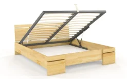 Łóżko sosnowe Sparta Maxi ze skrzynią 125,5x220