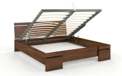 Łóżko sosnowe Sparta Maxi ze skrzynią 125,5x220