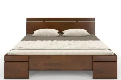 Łóżko sosnowe Sparta Maxi ze skrzynią 145,5x220
