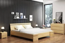 Łóżko sosnowe Sparta Maxi ze skrzynią 145,5x220