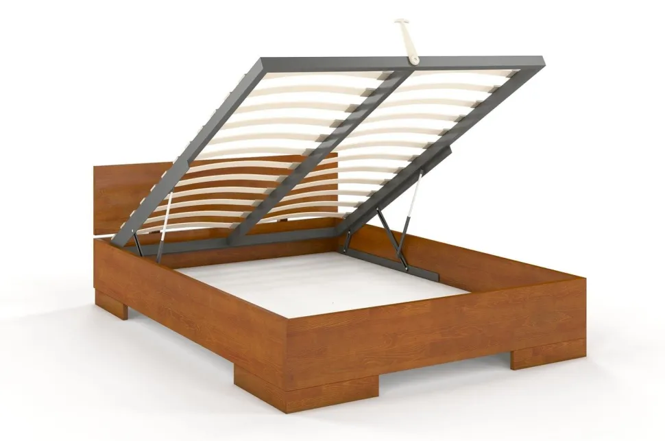 Łóżko sosnowe Spectrum Maxi ze skrzynią 205x208