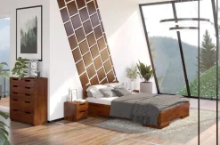 Łóżko sosnowe Spectrum Maxi &Long ze skrzynką 125,5x225