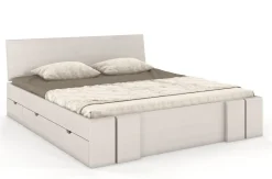 Łóżko sosnowe Vestre Maxi &z 4 szufladami 160x220