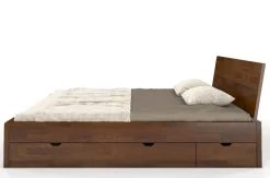 Łóżko sosnowe Vestre Maxi &z 4 szufladami 160x220