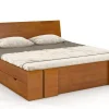 Łóżko sosnowe Vestre Maxi &z 4 szufladami 180x220