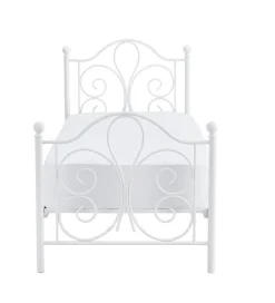 Łóżko Tala 90 cm metalowe biały