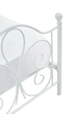 Łóżko Tala 90 cm metalowe biały