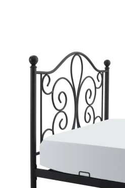 Łóżko Tala 90 cm metalowe czarny