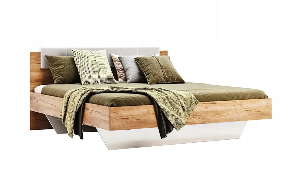 Łóżko Tissa z zagłówkiem 180x200cm dąb craft