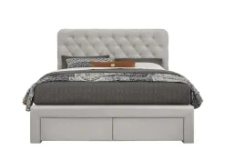 Łóżko Vesey Velvet 160 beżowy