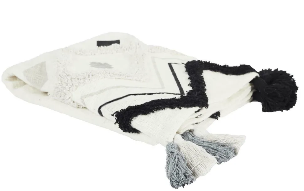 Koc Boho Dompu bawełniany 130x170