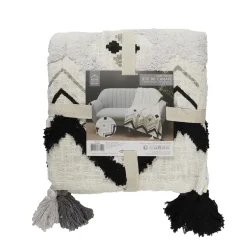 Koc Boho Dompu bawełniany 130x170