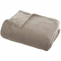 Koc Flanelowy beżowy 125x150cm