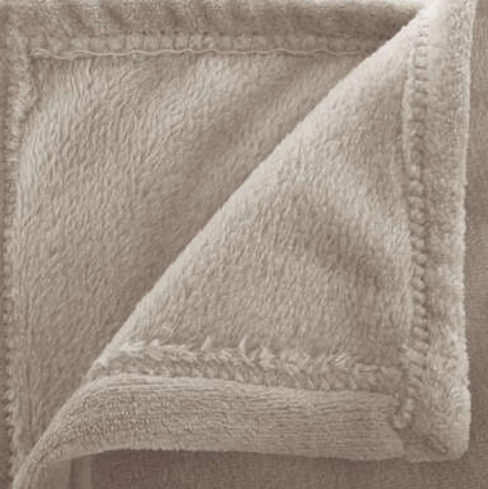 Koc Flanelowy beżowy 125x150cm