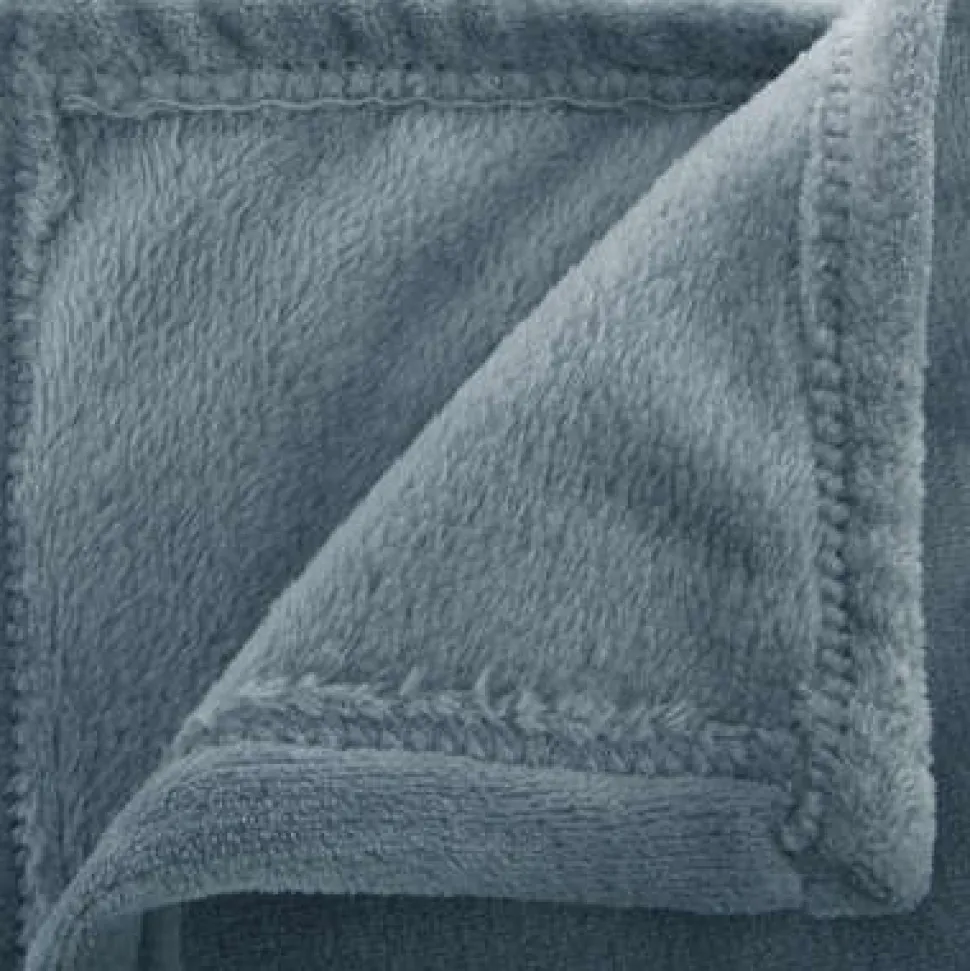 Koc Flanelowy błękitny 180x230cm