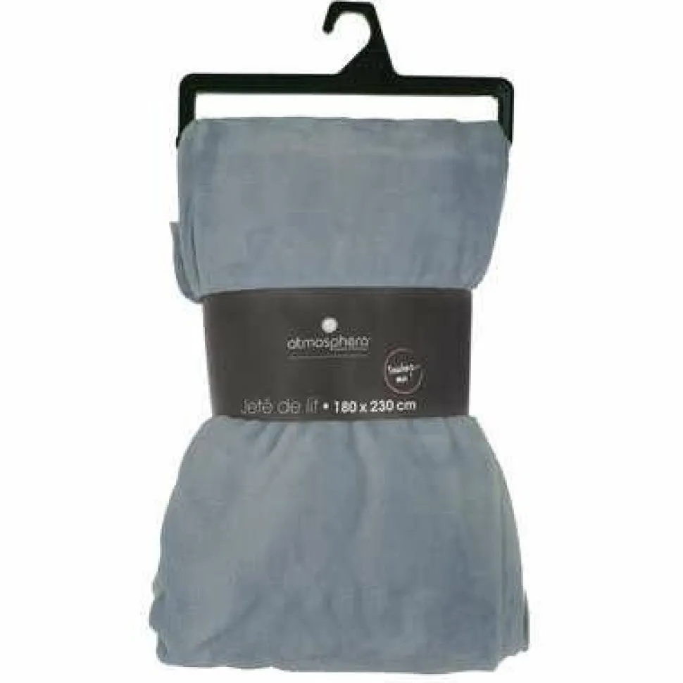 Koc Flanelowy błękitny 180x230cm