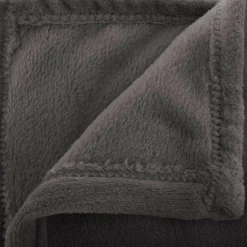 Koc Flanelowy grafitowy 180x230cm