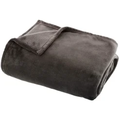 Koc Flanelowy grafitowy 130x180cm