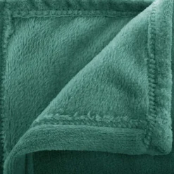 Koc Flanelowy zielony 130x180cm