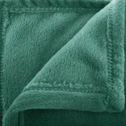 Koc Flanelowy zielony 180x230cm