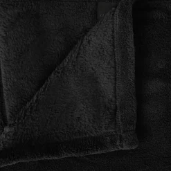 Koc Pled mikrofibra 130x180cm czarny