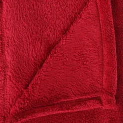 Koc Pled mikrofibra 130x180cm czerwony