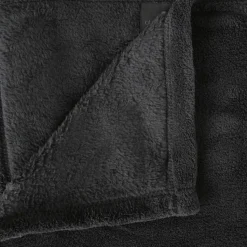 Koc Pled mikrofibra 130x180cm szary       ciemny
