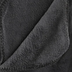 Koc Pled mikroplusz 180x230 cm ciemnoszara