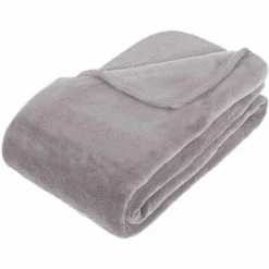 Koc Pled mikroplusz 180x230cm szary