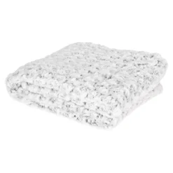 Koc Rose Grey gruby 180x130 cm