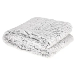 Koc Scale gruby 180x130 cm szary