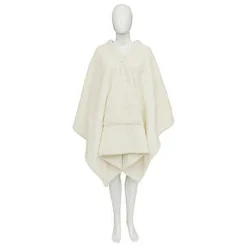 Koc z rękawami Aksel uniwersalny biały