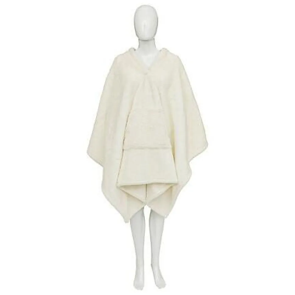 Koc z rękawami Aksel uniwersalny biały