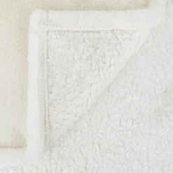 Koc z rękawami Aksel uniwersalny biały