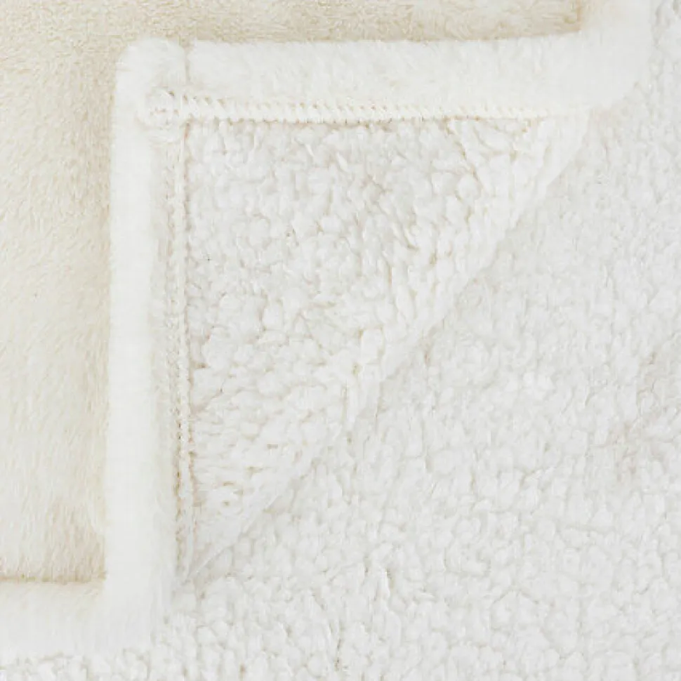 Koc z rękawami Aksel uniwersalny biały