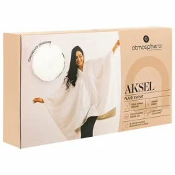 Koc z rękawami Aksel uniwersalny biały