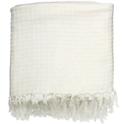 Koc/Pled Waffle biały 150x200cm