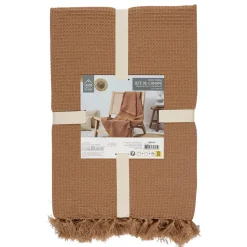 Koc/Pled Waffle ochra 150x200cm