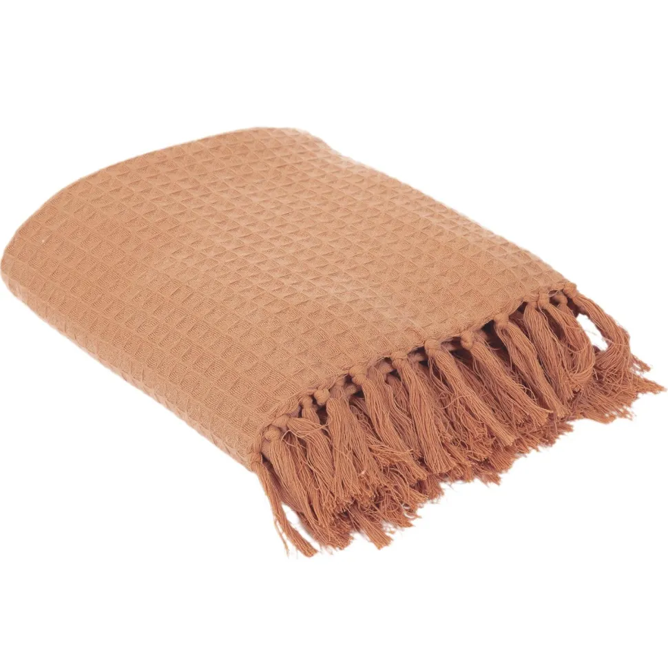 Koc/Pled Waffle ochra 150x200cm