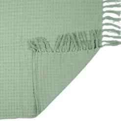 Koc/Pled Waffle zielony