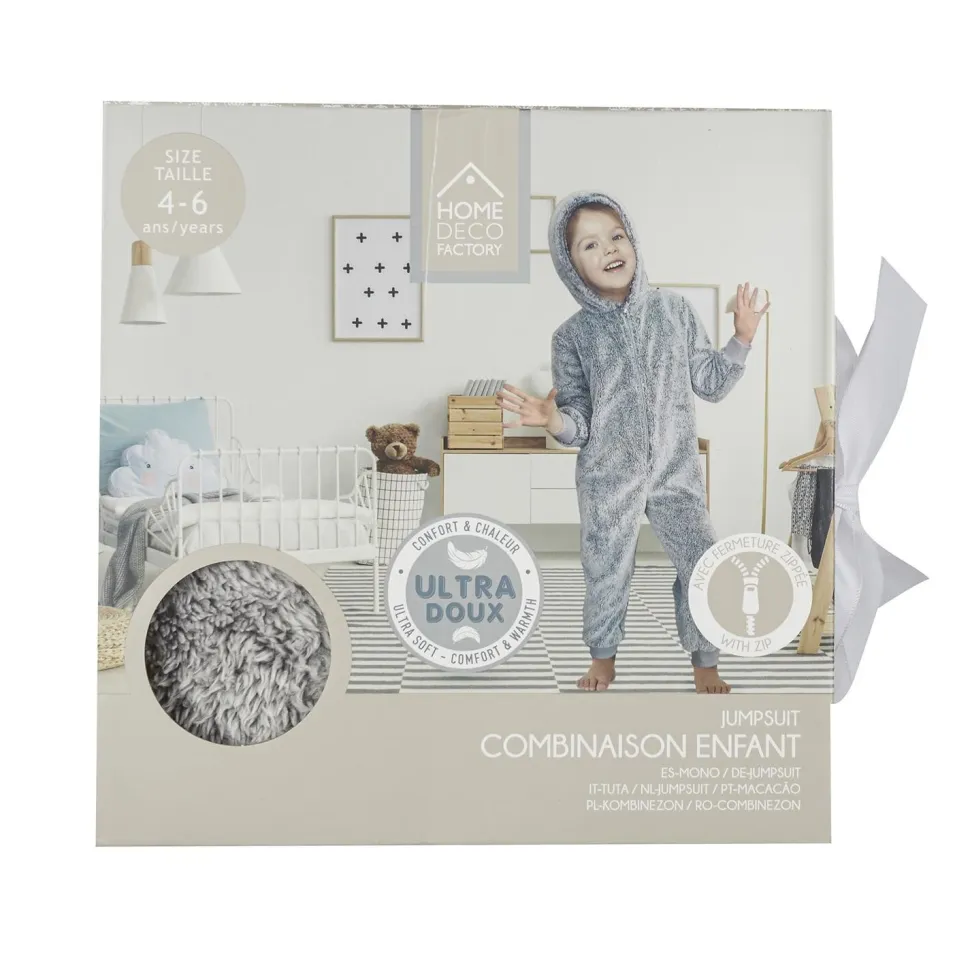 Kombinezon Onesie dziecięcy 4-6lat szary