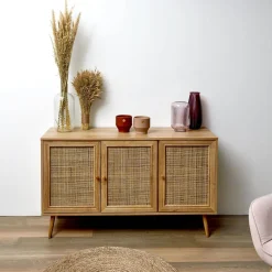 Komoda Bali trzydrzwiowa naturalna