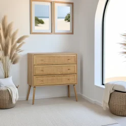 Komoda Ballo 3 szuflady naturalna